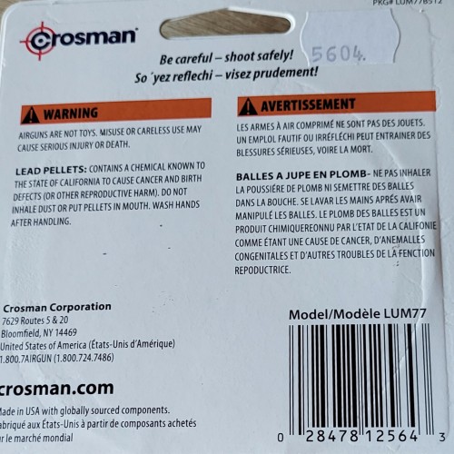 Preview: Crosman Domed Ultra Magnum Diabolo 500 Stk. Kaliber 4,5 mm Rundkopf